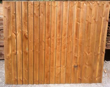 Feather edge fence panel